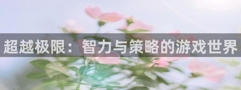 杏悦2登录地址：超越极限：智力与策略的游戏世界