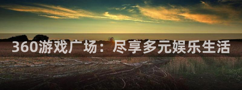 杏悦2平台登录：360游戏广场：尽享多元娱乐生活